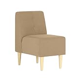 arne ソファ 一人掛け アームレス 日本製 完成品 Lunch 3×2 モダン ナチュラル脚 ベージュ