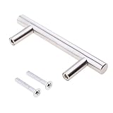 Dolity 10サイズ選ぶ　ネジ付き　Tバーハンドル　キャビネット　引き出し　プルノブ　防錆　防蝕　ステンレススチール製 - 100mm 4インチ