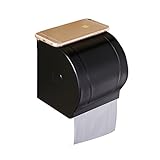 IMEEA ® 18 / 10ステンレススチール壁マウントトイレットペーパーロールホルダーティッシュボックスカバー付き