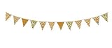 Taftan Fabric Garland Flags 250cm (Brown) by Taftan