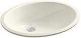 KOHLER K-2210-96 Caxton Undercounter Bathroom Sink, Biscuit [並行輸入品]