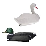 F Fityle 2個　動物モデル　カモ　ガチョウ　現実的　狩猟　池　庭　プール　装飾　