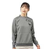 [キャロウェイ] レディース ゴルフウェア 長袖トレーナー 秋 冬 ビックロゴプリントダンボール プルオーバースウェット (C22217205) ストレッチ感