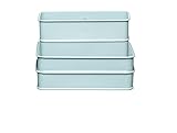 KitchenCraft Living Nostalgia Metal Sink Tidy, 17 x 14 x 11 cm - Vintage Blue by KitchenCraft