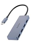 エレコム USBハブ USB3.2(Gen1) 5Gbps USB-C接続 4ポート バスパワー 15cm ケーブル ネイビー U3HC-H040NV