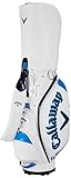 キャロウェイ(Callaway) キャディバッグ CRT EXIA (カートタイプ 9.5型 47インチ対応 3.6kg 4分割) ホワイト/ブルー メンズ