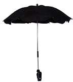 New Universal Pushchair Baby Pram Parasol Sun Protection UV Rays Umbrella Shade (Black) by ORIGINMEN