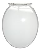Ginsey Slow Close Elongated Toilet Seat, White by Ginsey
