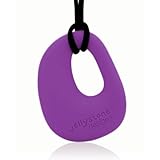 Organic Pendant - Silicone Necklace (Teething/Nursing) (Purple Grape) by Jellystone Designs [並行輸入品]