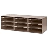 Buddy Products 12 Compartment Sorting Rack Steel 11.5 x 10.25 x 32.5 Inches Tan (1112-2) [並行輸入品]