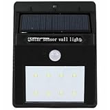 [Present-web] 人感 センサー ソーラー ライト LED 8灯 屋外 太陽光 充電 スポット イルミネーション 足下 庭園 エクステリア ガーデン