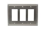 Amerock BP36520G10 Mulholland 3 Rocker Wallplate, Satin Nickel [並行輸入品]