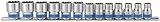 KT Pro Tools A3001MR 3/8" Drive 12-Point Socket Set [並行輸入品]