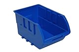 Homak HA01015612 Single Plastic Individual Bin Medium Blue [並行輸入品]