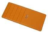 牛革製　カード８枚収納　ウォレットイン薄型カードケース (イエロー)03048665