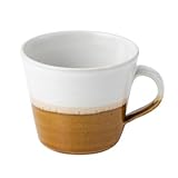 2toneマグカップ 330ml｜道祖土和田窯・益子焼の上質な手仕事（日本製）白茶/茶白 (糠飴 Nuka/Ame)_電子レンジ対応/食洗機対応_シンプル_ホワイト/ブラウン