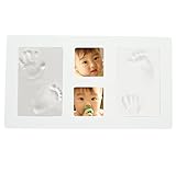 [Gioioso] 『今』を残せる フォトフレーム 赤ちゃん 手形 足形 キット 粘土/写真両用設計