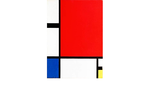 Amazon ポスター ピエト モンドリアン 赤 青 黄のコンポジション A3サイズ 返金保証有 日本製 上質 インテリア 壁紙用 絵画 アート 壁紙ポスター アートフレーム ポスター オンライン通販