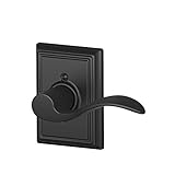 Schlage F170ACC622ADDRH Addison Collection Right Hand Accent Decorative Trim Lever, Matte Black [並行輸