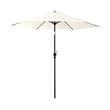 オープンカフェ風パラソル 248cm【ノクターン-NOCTURNE-】パラソル　撥水　アルミ　アイボリー