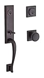 Baldwin DCDELXROUTSR112 Reserve Double Cylinder Handleset Del Mar x Round with Traditional Square Ro