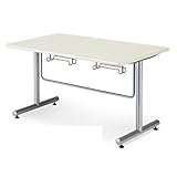 食堂テーブル/　GYTテーブル　【椅子掛けテーブル・幅1200×奥行き750mm・粉体塗装タイプ】 カラー:ニューグレー