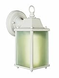 Trans Globe Lighting PL-40455 WH Patrician 8" White Energy Saving Wall Lantern [並行輸入品]