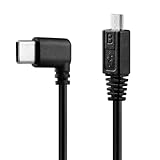 Alvin's Cables DJI SC2/RS2/RS3/SC/RS3 Mini 対応 マルチUSB to USB-C コントロールケーブル 右角L型Type-C ソニー A7M4 A7S3 A7III A6400 A6600等 録画RUN/STOP ズーム操作 対応 34cm