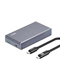 Hagibis 40Gbps M.2 NVMe エンクロージャ USB4 SSDエンクロージャ LEDディスプレイ付き USB4ケーブル PCIe3.0x4 アルミニウム USB C 外付けソリッドステートドライブケース B&M+M Key 2230/2242/2260/2280 Thunderbolt 5/4/3用