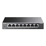 TP-Link 8ポート スイッチングハブ 10/100/1000Mbps ギガビット 金属筺体 設定不要 メーカー保証ライフタイム保証 TL-SG108S(UN)