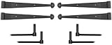 Lynn Cove sh3 – 12-lag Suffolkスタイルストラップヒンジセット、12-inch Lagマウント