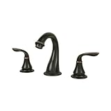 Ultra UF55615 Two-Handle Widespread Design Lavatory Faucet with Pop-Up Drain Assembly Oil Rubbed Bro