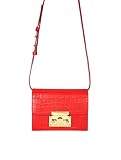 Subella London Orange Red Core Leather Shoulder Tote Medium SAYA Handbag