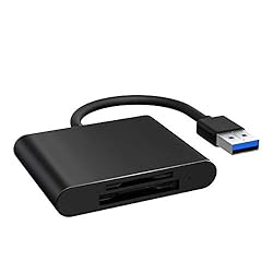 XQD カード リーダー SD カード リーダー USB3.0 高速転送 5Gbps メモリ カードリーダー SD/SDHC/SDXC/XQD/Sony Gシリーズ/Lexar USBマークカード Mac OS Windows Linux対応 iMac Macbook (ブラック)