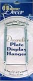 Darice 5202-61 Decorative Plate Display Expandable Hanger, 7.5-Inch to 9.5-Inch,White [並行輸入品]