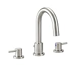 デザインハウス548289 Eastport Widespreadバスルーム蛇口、サテンニッケル