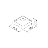 YKKAP メンテナンス部品 柱キャップ (HHK1-2017) [YW]ホワイト *製品色・形状等仕様変更になる場合があります*