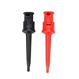 KKmoon C20135 テストプローブ＆クリップ w /高弾性/クランプ能力検出用 （レッド＆ブラック）