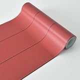 壁紙屋本舗 壁紙シール マスキングテープ はがせる 幅広 厚手 幅23cm×6m 1本 木目 赤 レッド カラーウッド リメイクシート EASY WALL TAPE イージーウォールテープ トイレ ふすま キッチン 洗面 EWT64