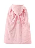 赤ちゃんはマント冬の厚い綿ショールアウトの服ピンクの暖かい秋