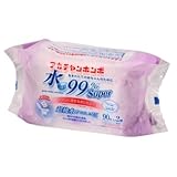 水99%　Super　トイレに流せるおしりふき　90枚×2個パック
