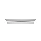 Fypon wch84 X 6d 84 " W x 87 1 / 2 " OW x 6 " H x 1 " P Crosshead Dentilトリム