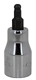 SK Hand Tool 45524 3/8-Inch Drive Ball Hex Bit Socket, 4mm, Chrome by SK Hand Tool