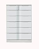 大川家具 ハーティーカンパニー ハイチェスト ボルト 80cm幅 ホワイト 161910