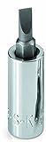 SK Hand Tool 45472 Number-5 Bit Socket, Drive Slotted Screwdriver, 3/8-Inch, Chrome [並行輸入品]