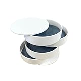 アクセサリーケース 4段 回転 アクセサリートレイ アクセサリー 収納 ジュエリーボックス 小物入れ (ホワイト)