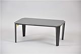 折りたたみ鏡面テーブル【ブラック】幅７５ｘ５０ｃｍ　7550ｂｋ
