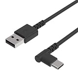 USB 充電&同期ケーブル 1.2m A-C BK L字 NAJ-608