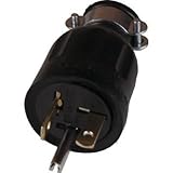 アメリカン電機:アメリカン電機 平刃形 ゴムプラグ 接地2P20A125V 7212GR 型式:7212GR
