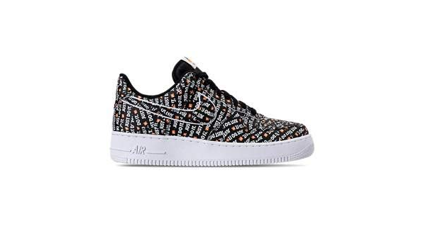 nike air force 1 07 white black total orange jdi